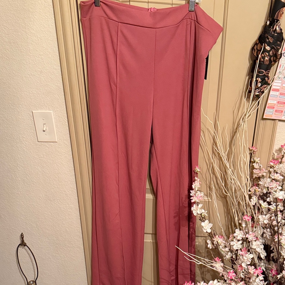 Fashion nova tall Victorian high waisted dress pants in mauve